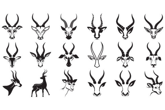 Antelope Logo Illustrations: Crafting a Wild Brand Identity