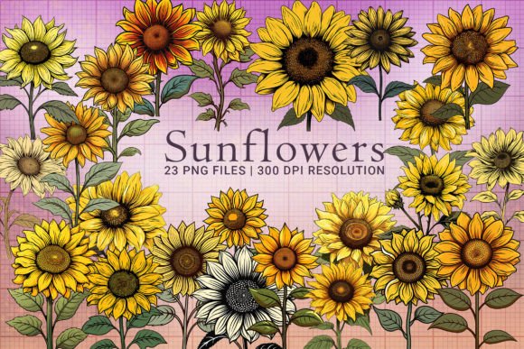 Brighten Your Projects with Sunflower Illustrations