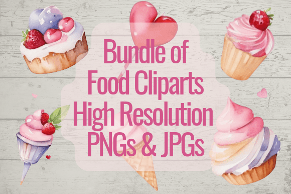 Bring Sweetness to Your Designs with Pink Bliss Bakery Cliparts