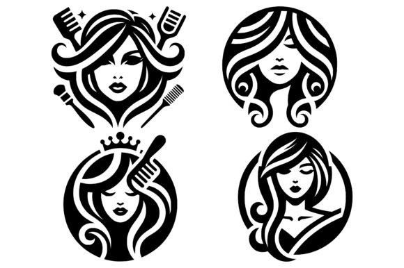 Elevate Your Brand: Using Beauty Salon Logo Icon Illustrations