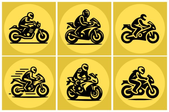 Mastering Motorcycle Rider Icon Illustrations for Dynamic Projects