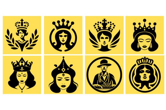 Queen Logo Icon Vector Illustrations: Bold Branding Power