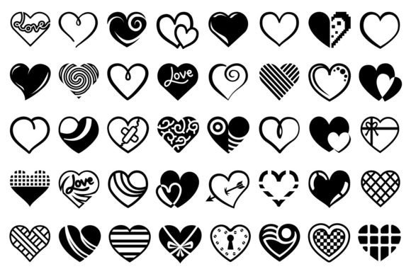 Unlocking Creativity with the Heart Illustrations Set