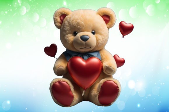 Valentine's Day Teddy Bear Illustrations: Beyond a Simple Font